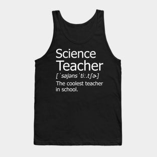 Funny Science Teacher Meaning T-Shirt Awesome Definition Classic Tank Top